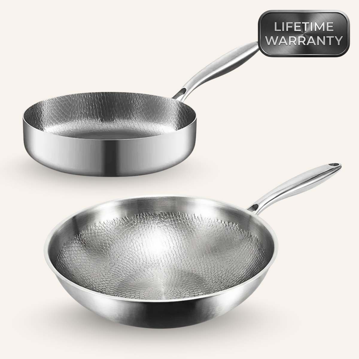 Smith Titanium Wok & Deep Pan Bundle